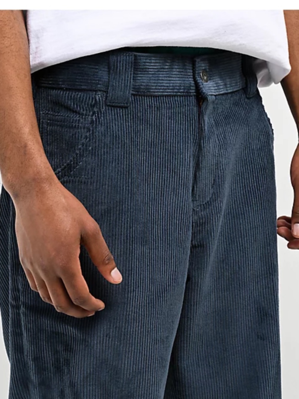 Franky Villani sicko sold out Dickies baggy skate 90s style Navy Corduroy Pants